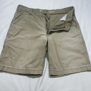 Carhartt Tappen Force Rip Stop Work Khaki Cargo Shorts Size 38 Relaxed‎ Fit